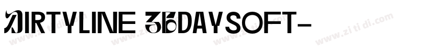 Dirtyline 36daysoft字体转换